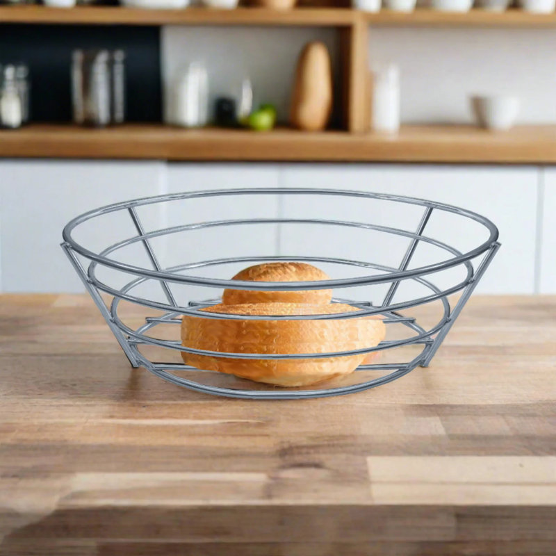 Charlton Home® Mcveigh Stainless Steel Bread Basket