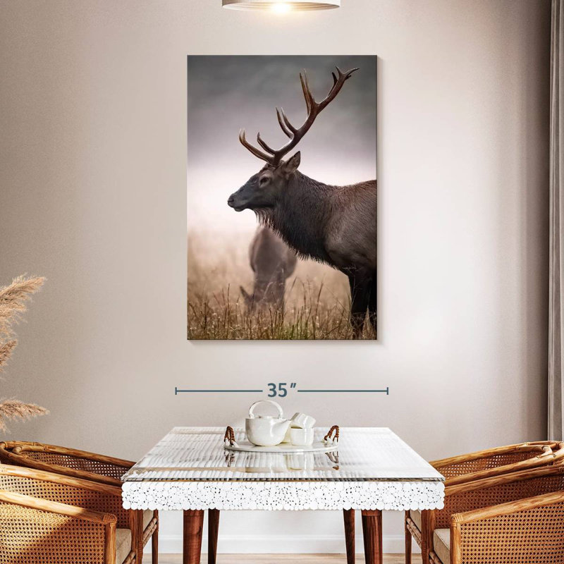 Brampt Mighty Bull Elk, 48" H x 32" W
