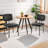 Dining Chairs Set Of 2, Upholstered Mid Century Modern Kitchen Dining Room Accent Chairs With Faux Leather Cushion Seat & Metal Legs For Kitchen, Living Room-2043465896-2015444209
