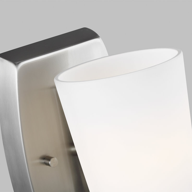 Franport One Light Wall / Bath Sconce from Generation Lighting , Brushed Nickel, No