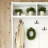 White 4 In 1 Barn Door Hall Tree With 7 Hooks, Mobile Shoe Bench, Coat Rack And 6 Brake Wheels, Suitable For Corridors And Living Rooms, Practical And Elegant
