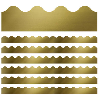 Bordure festonnée métallisée