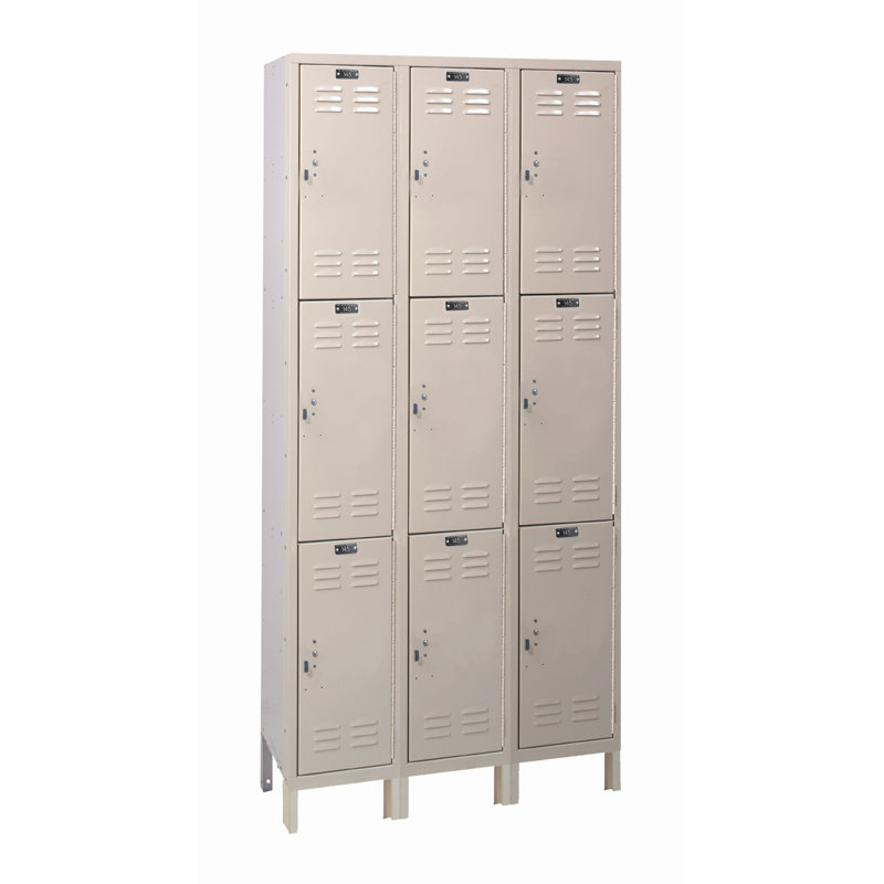 Casier large ValueMax 3 Tier 3, L 36 po x P 15 po x H 78 po, Brun clair, Assemblé
