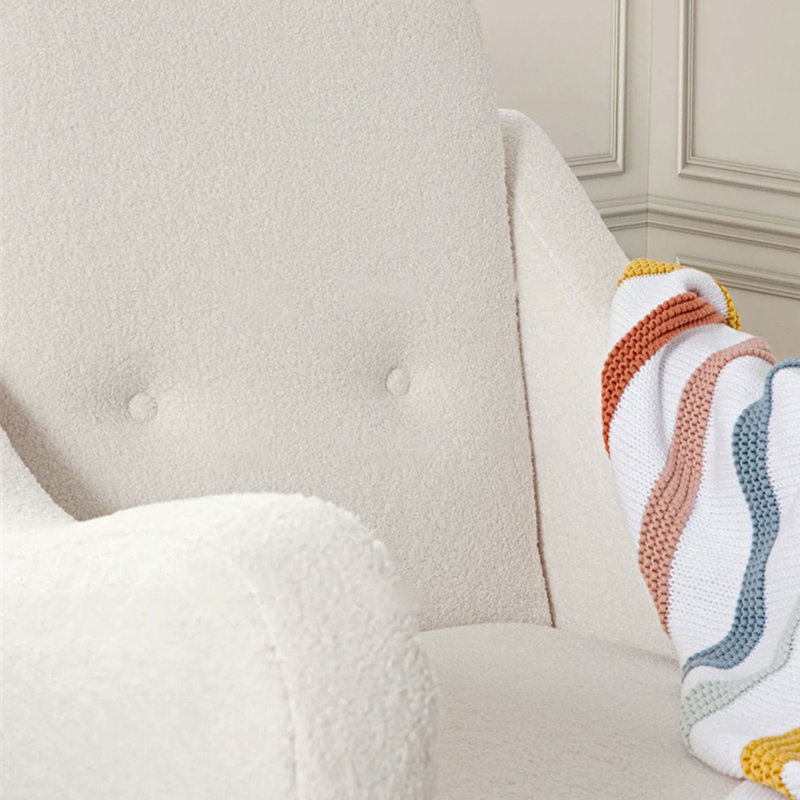 Chaise berçante Comfy Living, Beige