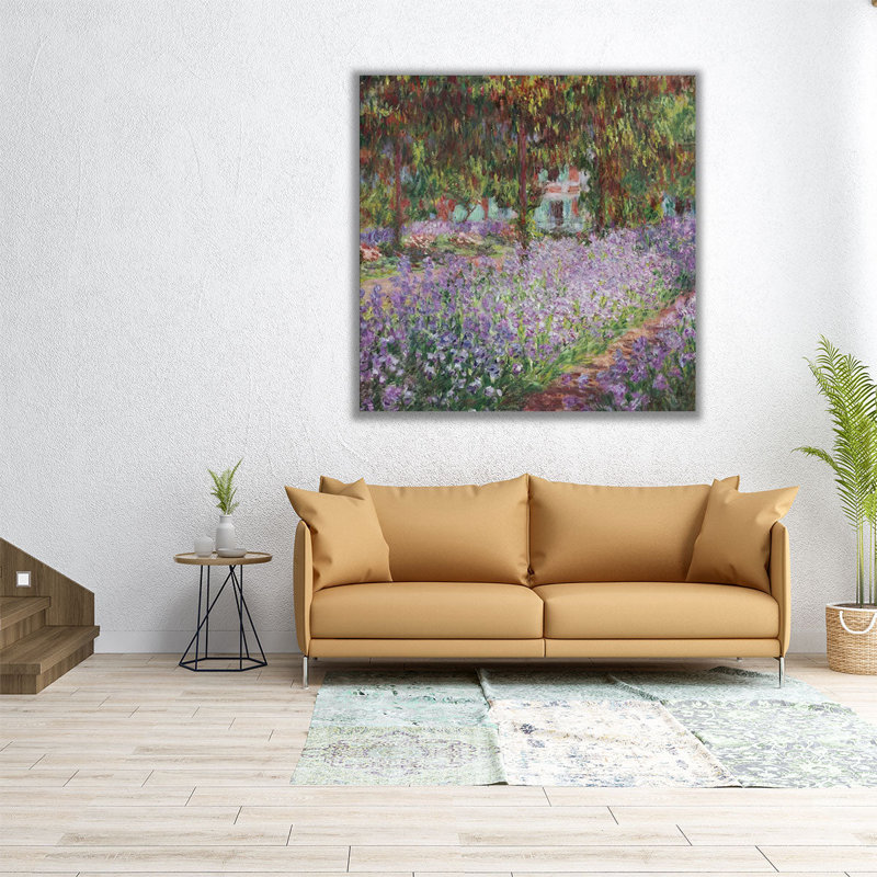 Iris in Monet's Garden, 1900 - reproduction d'art sur toile, H 30 po x l 30 po