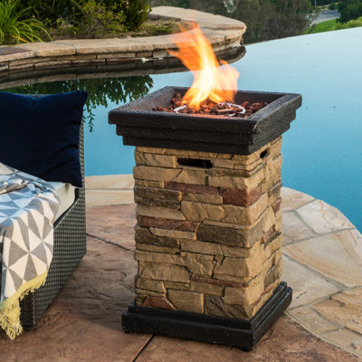 Colonne de feu 19,18 po - 40000, accessoire de foyer élégant x 19,18 po, finition attrayante