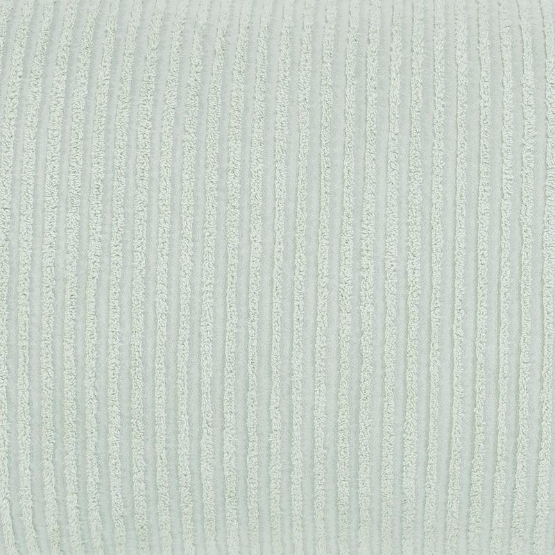 Jullian 100% Cotton Tufted Pillow Sham with Stripe Pattern Machine Washable Pillow Cover, Standard Sham, Sage
