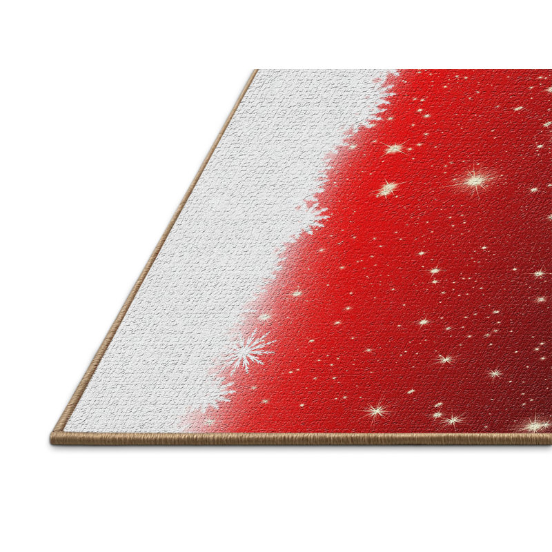 Tapis de noël zone rouge, Rectangle 2 pi x 3 pi