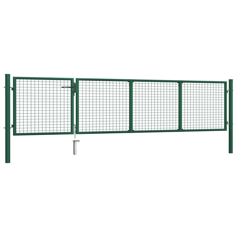 Adalia 124.9934cm H x 399.9992cm W Anthracite Metal Gate, 350cm W x 125 cm H, Green