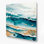 Hawaiian Lagoon Waters Beige Metal Wall Art