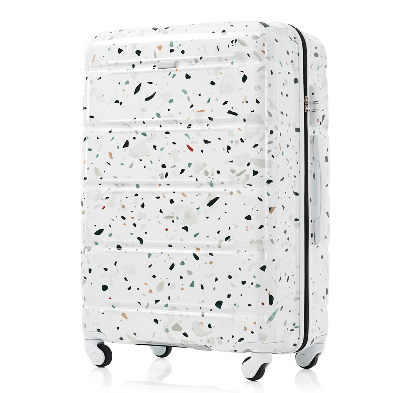 Ensemble de 3 valises, 28.4" H x 19.2" W x 11.6 " D, White