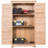 5.25 ft Tall Wooden Garden Storage Shed In Shutter Design