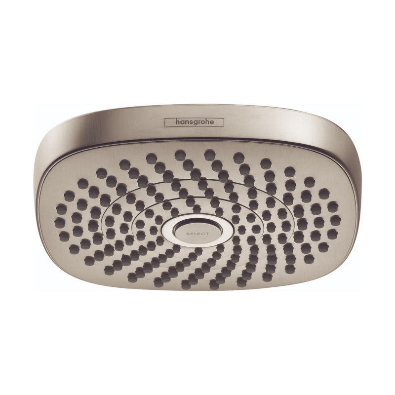 Pomme de douche fixe Croma Rain, Blanc / Chrome