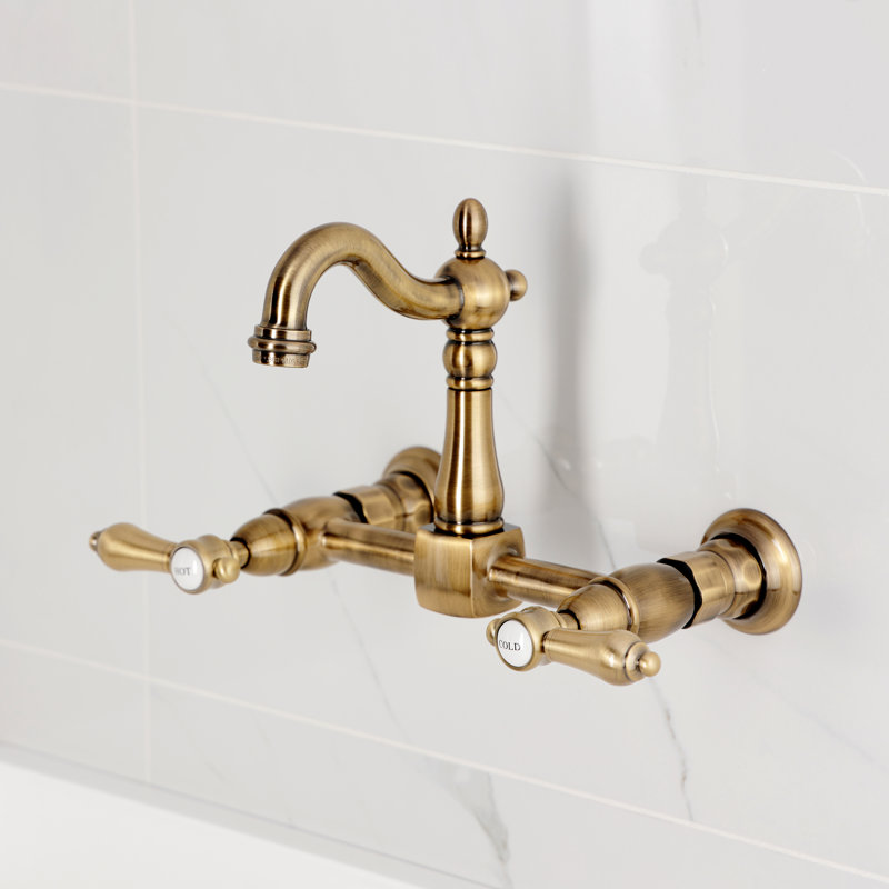 Robinet pont Heirloom, Laiton antique