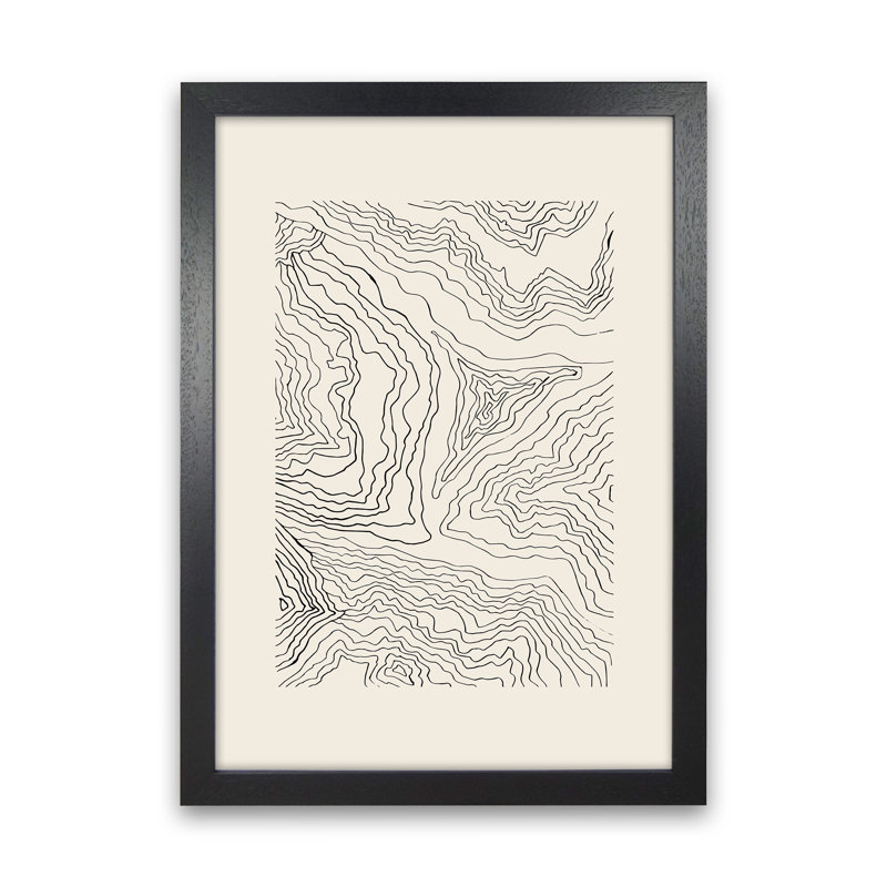 Organic Marble by Planeta444 - Print, Black Framed, 88cm H x 64cm W x 3cm D