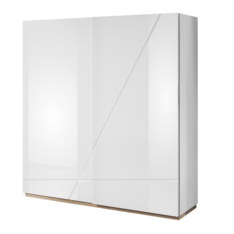Aghancrossy 2 Door Manufactured Wood Wardrobe