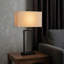 Lampe de table Latitude Run® Simplicity, design minimaliste chic, base rectangulaire, parfaite pour les espaces de vie