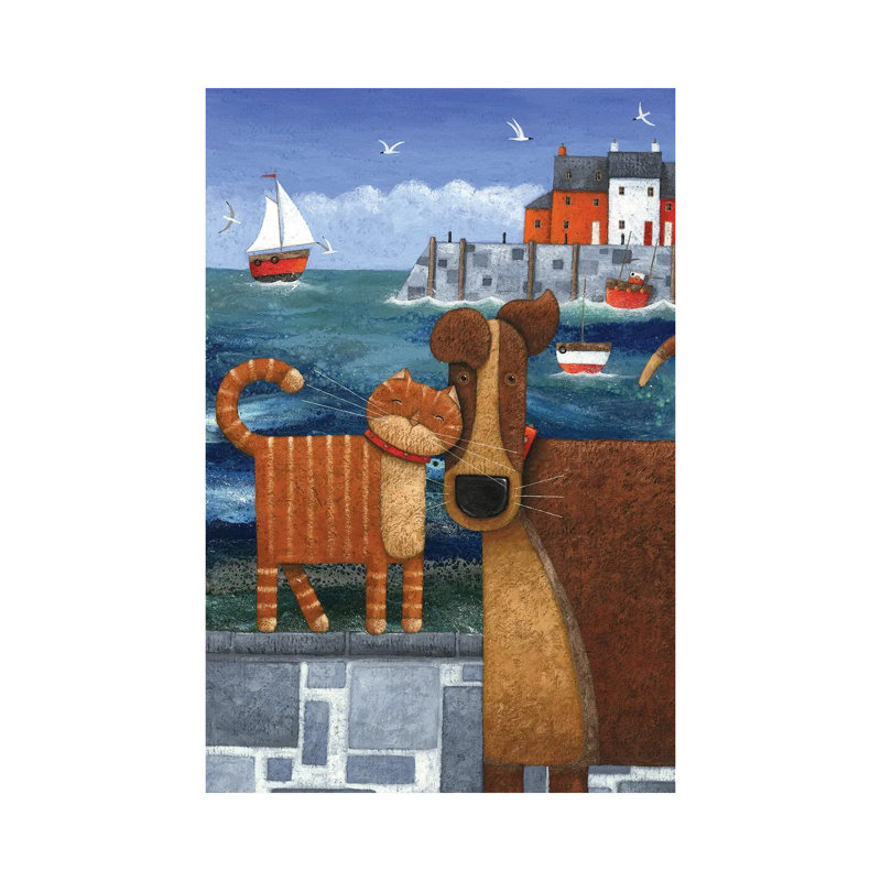 Pets By The Sea by Peter Adderley - Wrapped Canvas Gallery-Wrapped Canvas Giclée, 101.6 cm H x 66.04 cm W x 1.91 cm D
