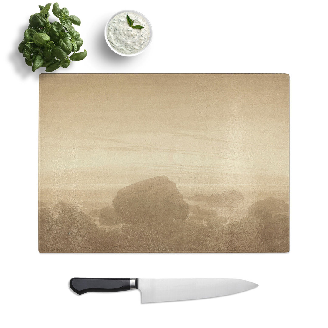 Moonrise on an Empty Shore by Caspar David Friedrich Chopping Board