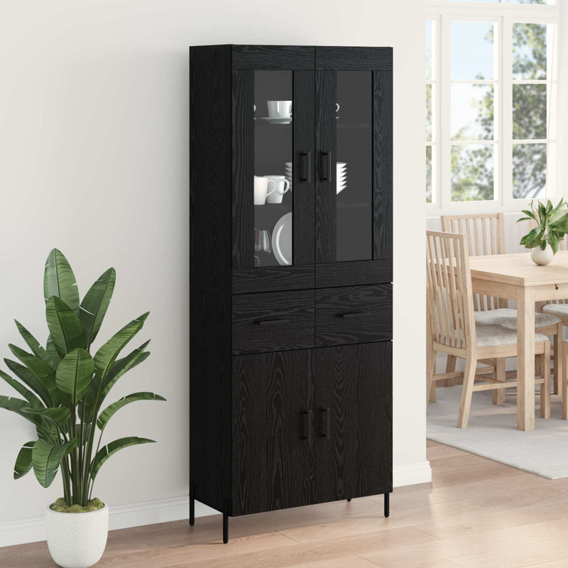 69.5cm Sideboard, Black Oak