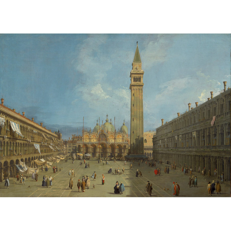 Piazza San Marco by Canaletto - Wrapped Canvas Art Prints, 50cm H x 70cm W x 4cm D