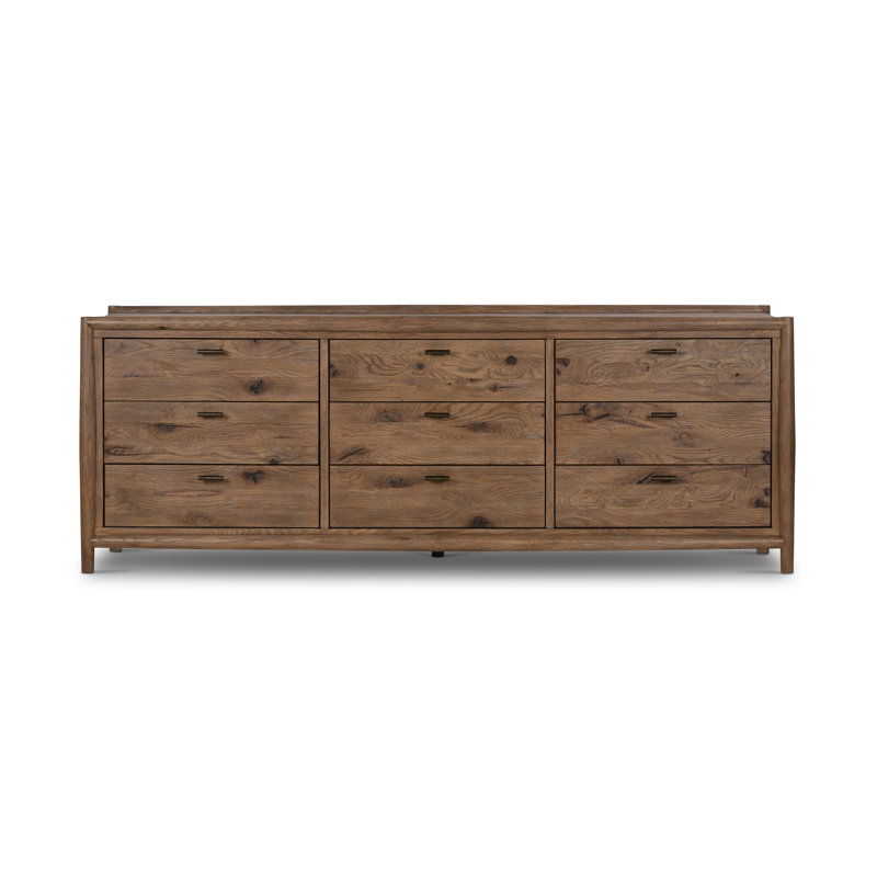 Commode double 9 tiroirs Cayenne, Brun