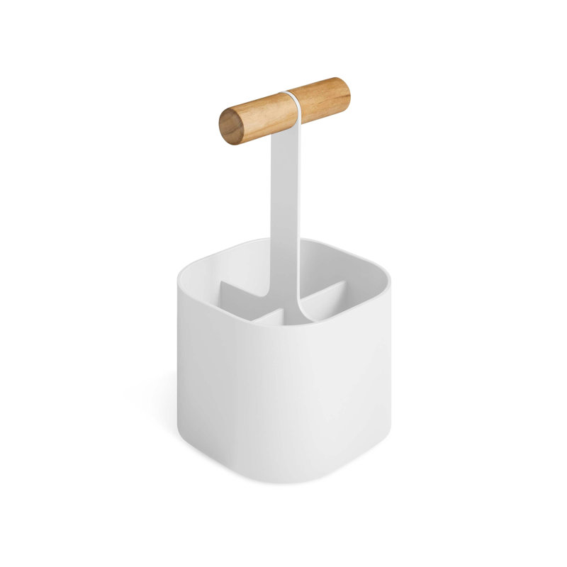 Pluck Small Caddy, White