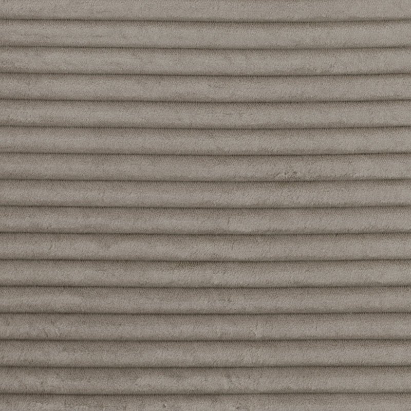 Chaise d'appoint rembourrée en velours côtelé, Taupe