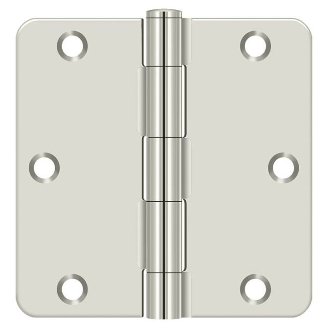Steel Butt Bearing Hinge, Bright Nickel