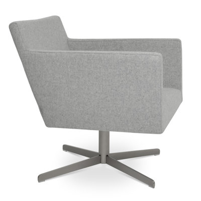 Fauteuil pivotant en laine 26 po Harput