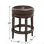 26 po Tabouret de bar pivotant en bois sans dossier à hauteur de comptoir, 1 pièce