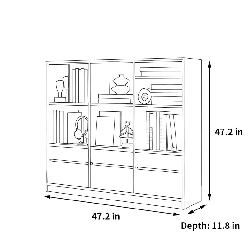 Eboule, Brun, H 47,2 po x l 47,2 po x P 11,8 po