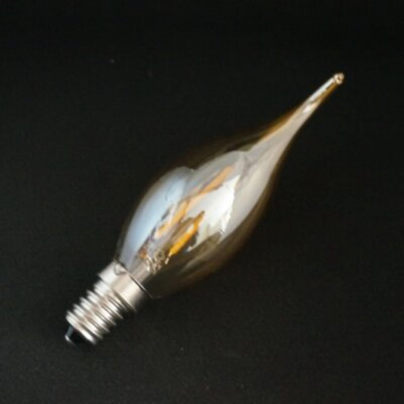 C35 Dimmable LED Candle Light Bulb Amber, 2W