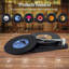 Drôles de sous-verres en vinyle avec lecteur