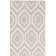 Fung Hand Woven Flat Weave Wool/Cotton Geometric Rug in Gray/Ivory