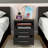 Eter Compact Nightstand with Two Drawers and One Shelf, Minimalist Bedroom Bedside Storage-1944144803