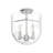 Hunter Sacha Natural Iron 3 Light Flush Mount Ceiling Light Fixture-63338218
