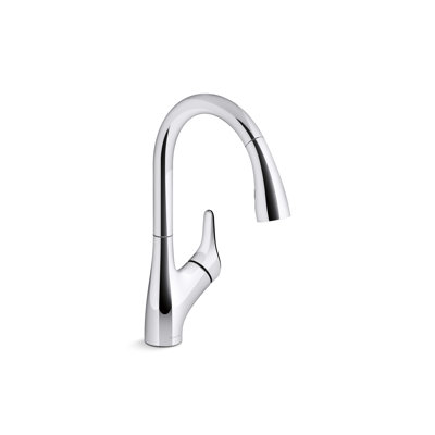 Rival Pull Down Single Handle Kitchen Faucet with Two-Function Sprayhead