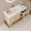 Meuble-lavabo moderne 36 po avec lavabo en céramique sans couture et armoire autoportante dorée-1804774091-1804774090