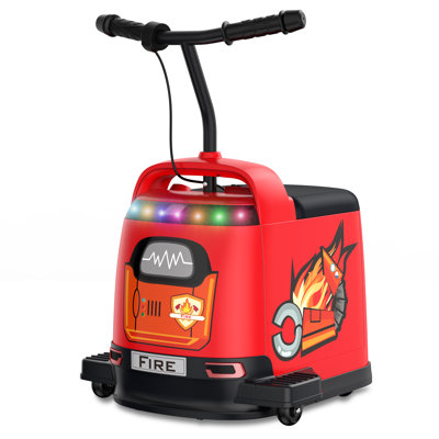 12V Ride On Car W/ Storage Space, Colorful Lights, Creative Stickers, Mp3, Electric Box Car Ride On Toy For Kids & Adult mobility scooters
