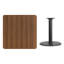 Plateau de table stratifié carré Jack avec base à hauteur de table-1984142539-1984142532