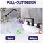 2 robinets de salle de bain surdimensionnés en or brossé - acier inoxydable, escamotable, fonction pratique de l'utilisateur-122075570