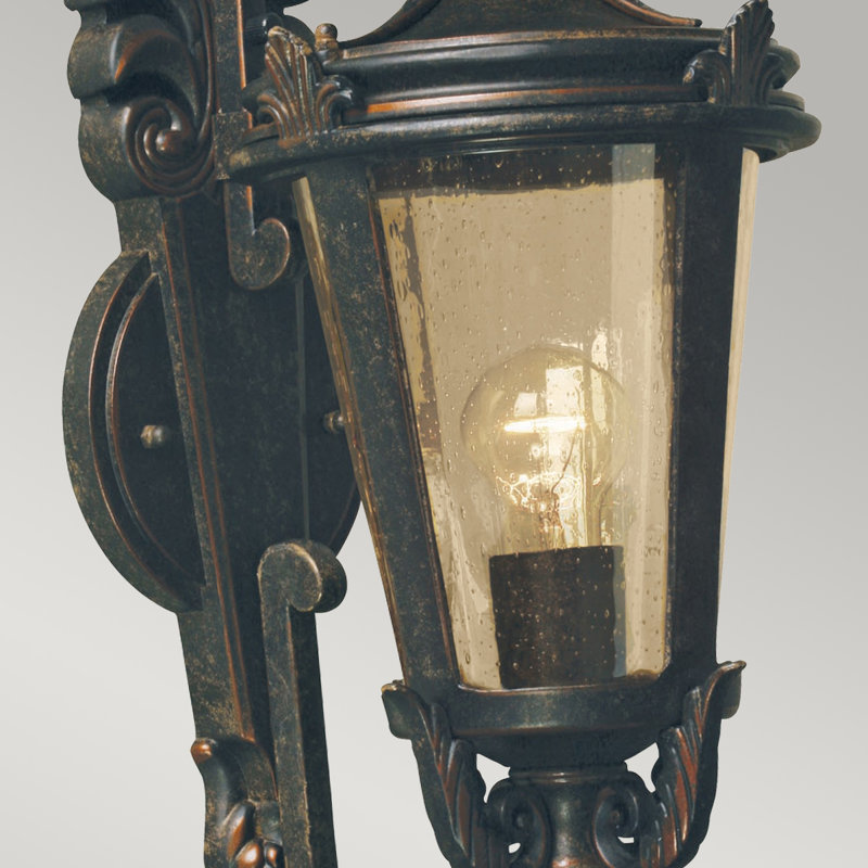 Vencimont Old Bronze Outdoor Wall Lantern, Medium