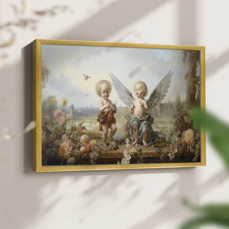 Angels From Above-XXIII -Framed Print - Restickable, 8" H x 10" W