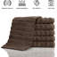 Ensemble de débarbouillettes en coton turc 6 pièces Fralick 13 po x 13 po-1433232391
