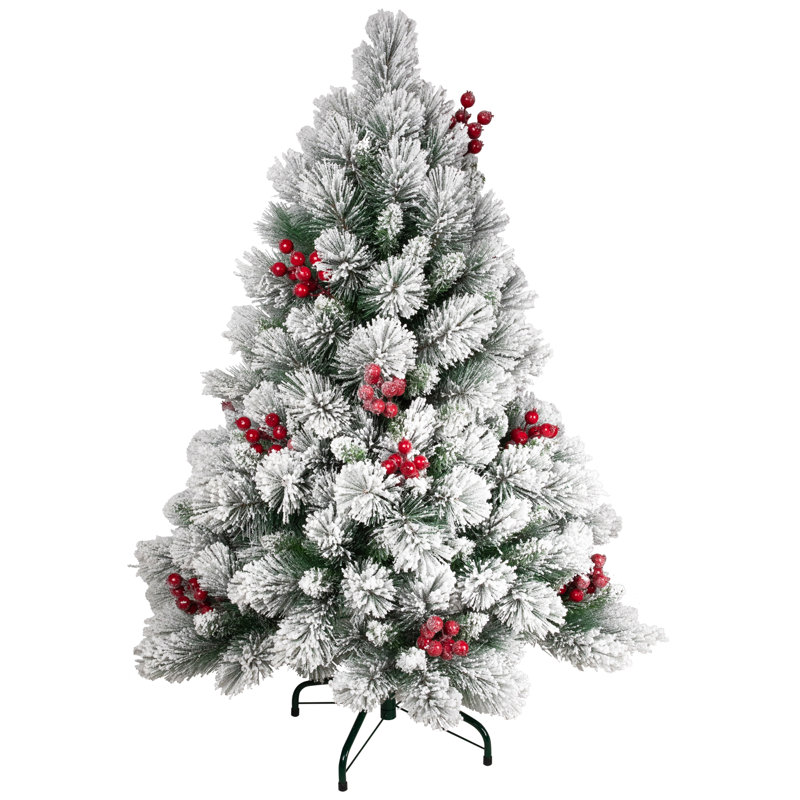 Full Flocked Fairfield Fir Artificial Christmas Tree - 4.5' -Unlit