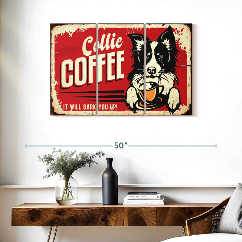 Kema Collie Coffee, 24" H x 38" W