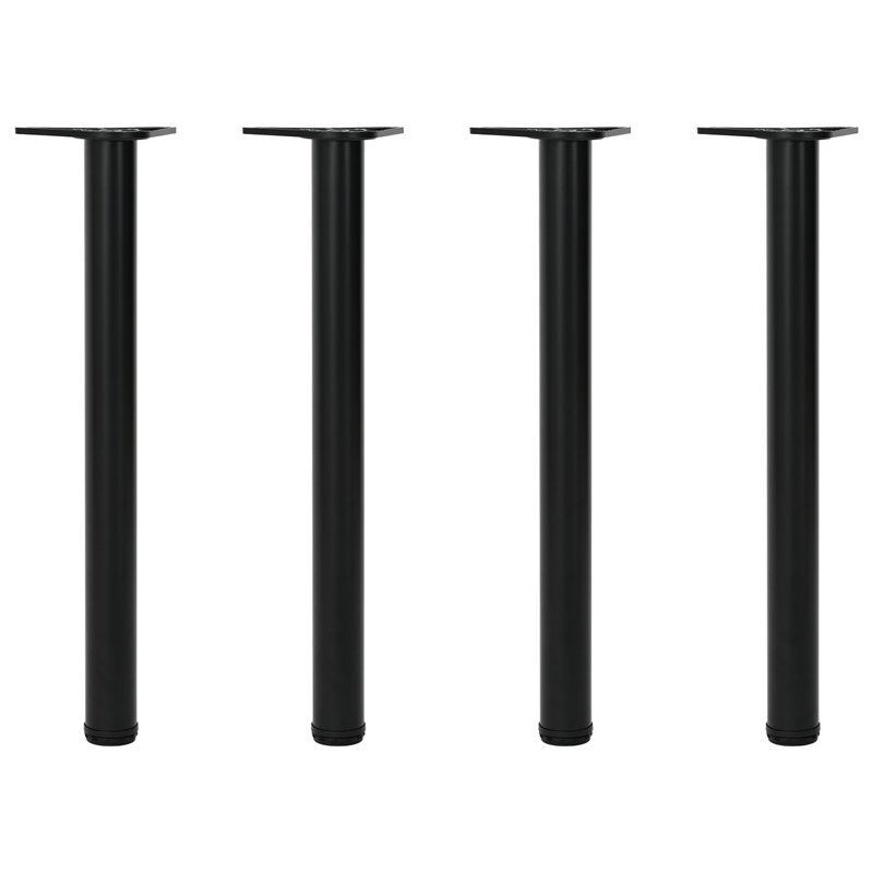 Table Leg, Black, 28.3in H x 2.4in W x 2.4in D