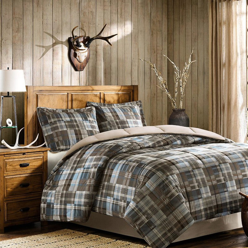 Édredon en duvet synthétique Mini, Édredon double / grand et 2 taies décoratives