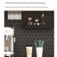 Buffet en bois massif noir et noyer